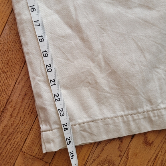 Kensie Cream Paperbag Wide Leg Crop Jeans - Picture 15 of 16